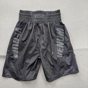 Venum Shorts Mens Large Black MMA Training Athletic Mesh Quick Dry 8 Inseam